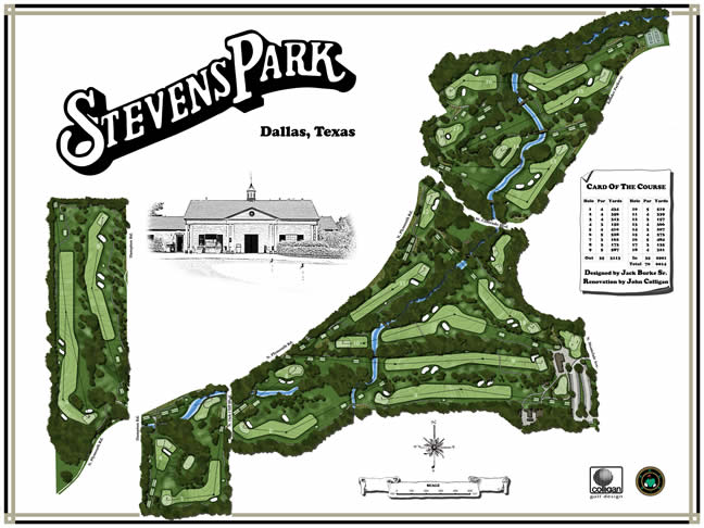 Stevens Park Golf Course Layout Map